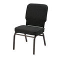 Black Big and Tall Armless Guest Chair U28488