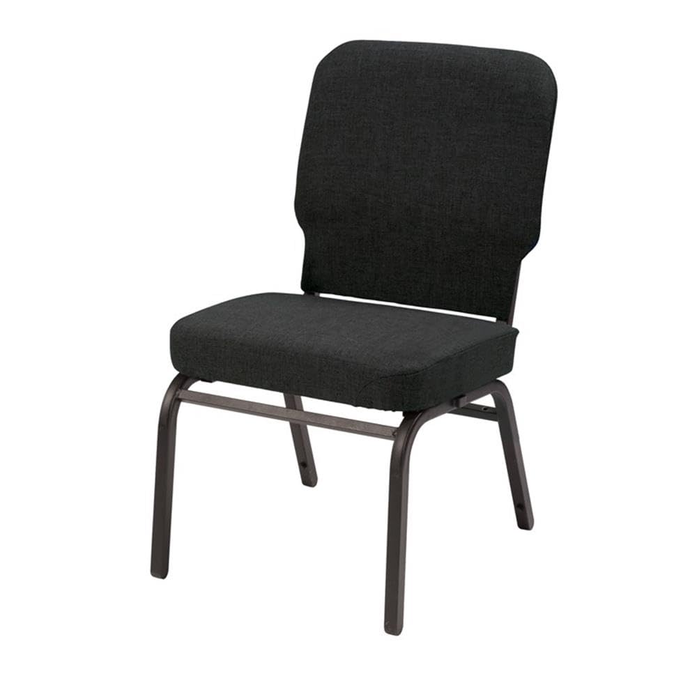 Black Big and Tall Armless Guest Chair U28488