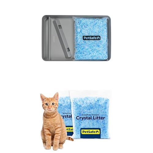 Stainless Steel Reusable Cat Litter Tray with Crystal Litter R9699