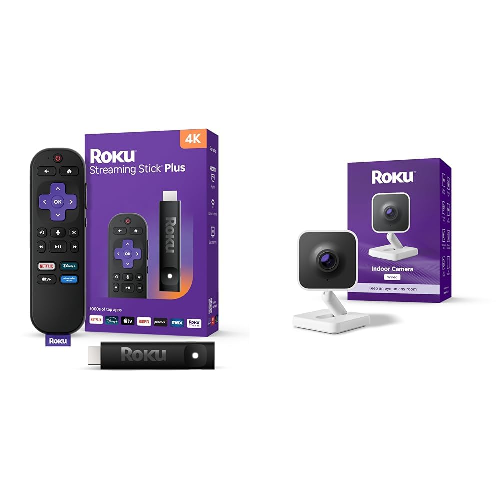 4K HDR TV Streaming Device with Voice Remote & 1080p HD Security Camera S85073