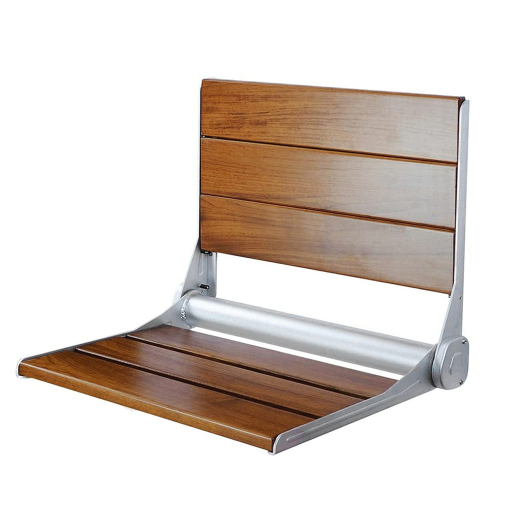 18" Folding Teak Wood Shower Bench Seat G790517