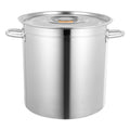 35L Stainless Steel Stockpot with Lid N627