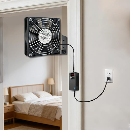 120mm x 38mm AC Muffin Fan with Variable Speed Controller R67428