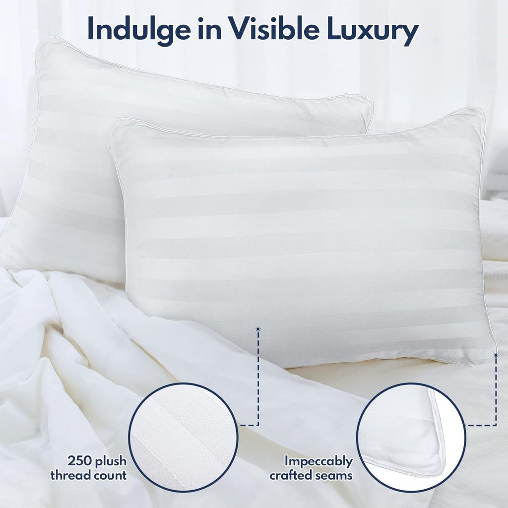 King Pillows Set of 2 Cooling Down Alternative Medium Firm T3880