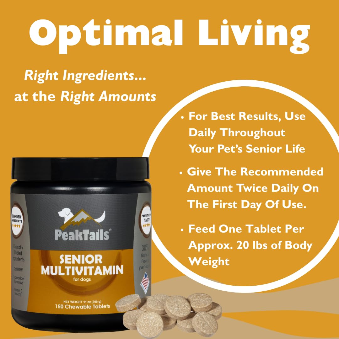 Senior Multivitamin for Dogs, 150 Count T95468