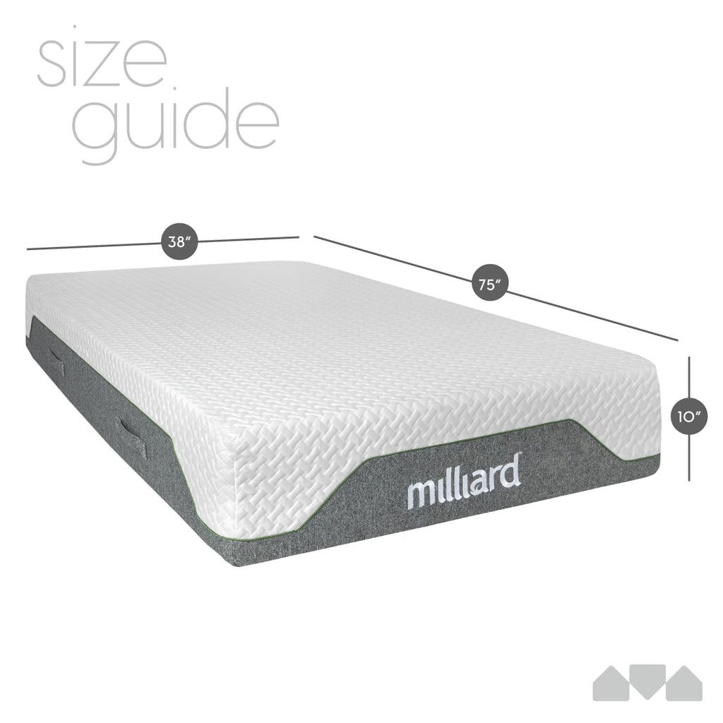 10-Inch Firm Memory Foam Twin Size Mattress Q8812