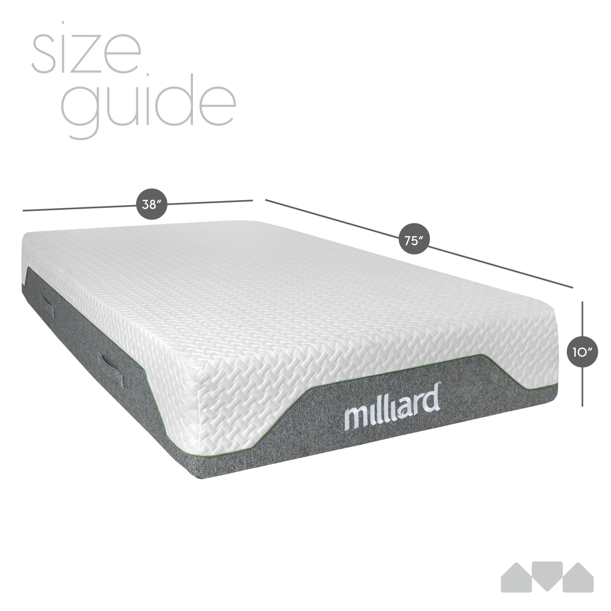 10-Inch Firm Memory Foam Twin Size Mattress Q8812