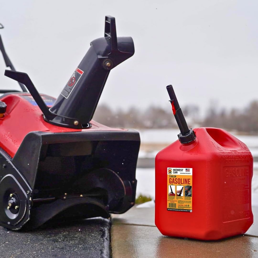5 Gallon Gas Can Fuel Container with Spout 2 Pack L5954