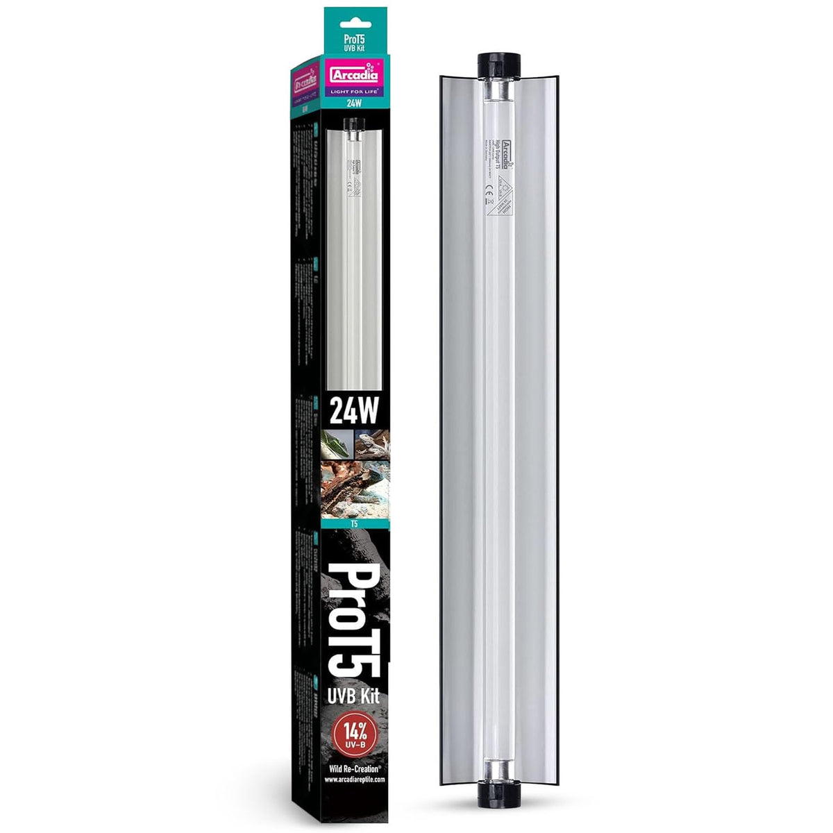 24" 24 Watts 14% UVB Reptile Light Fixture Kit R15198