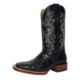 Black Leather Square Toe Western Boots R51421