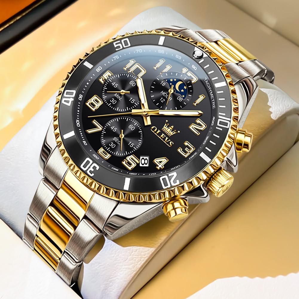 Mens Stainless Steel Waterproof Analog Watch X968539