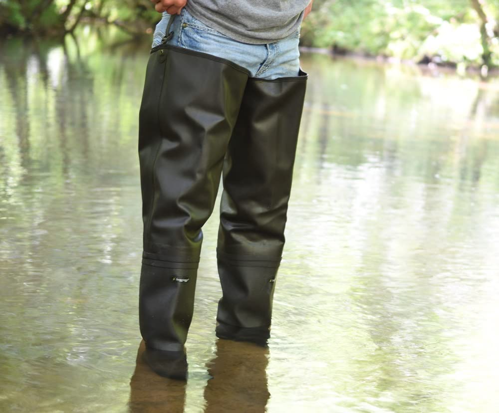 Waterproof PVC Fishing Bootfoot Hip Wader K64892