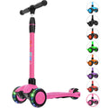 Kick Scooter 3-Wheeled Push Scooter with Light-Up Wheels Q1507