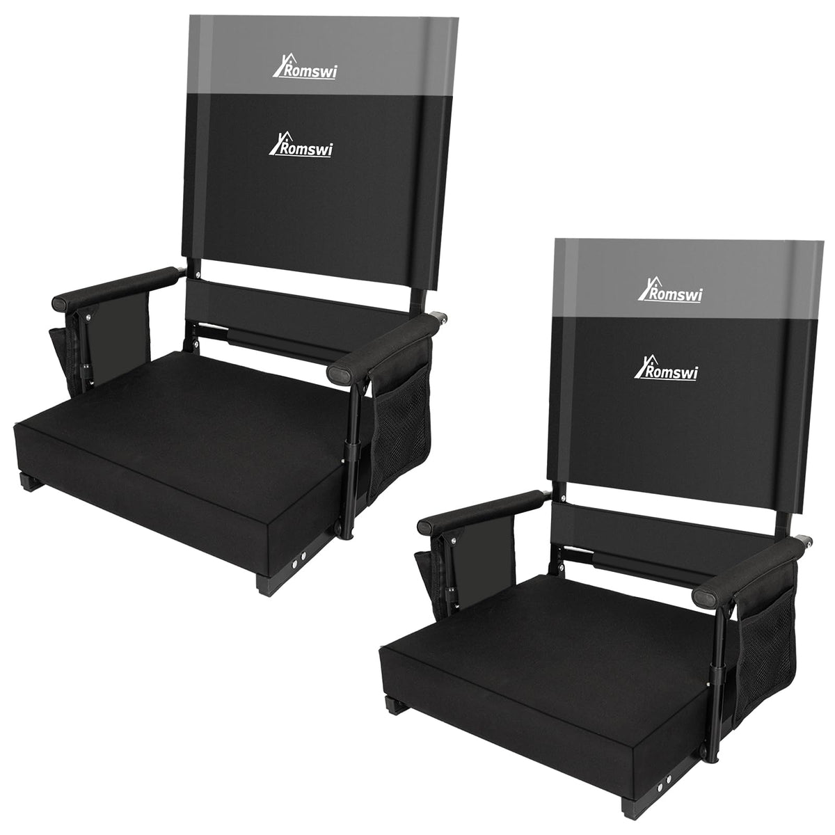 2-Pack Stadium Seats with Back Support and Armrests X30957