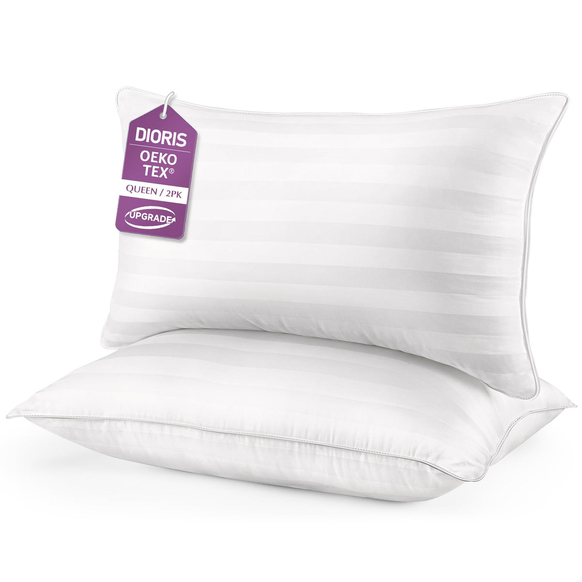 King Pillows Set of 2 Cooling Down Alternative Medium Firm T3880