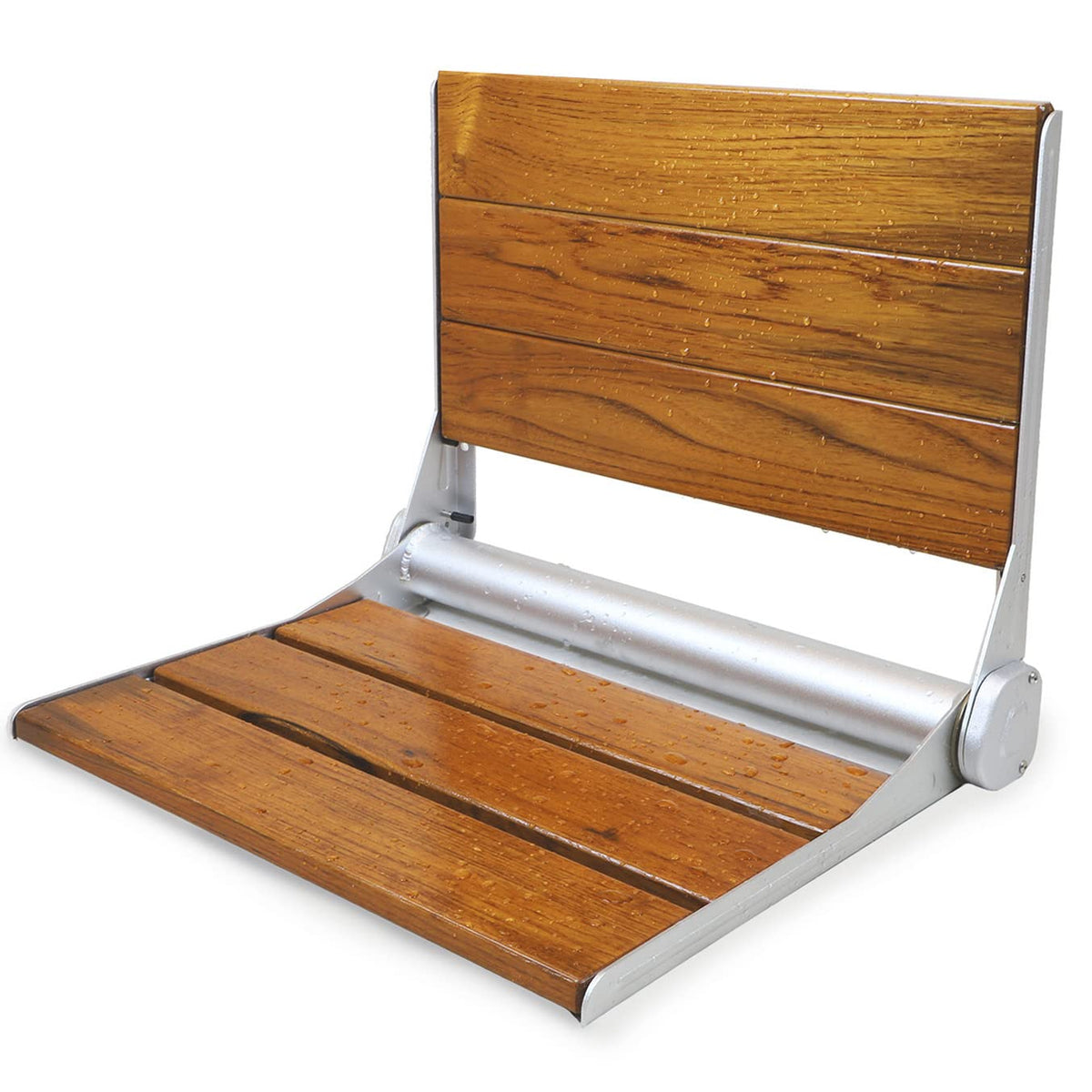 18" Folding Teak Wood Shower Bench Seat G790517