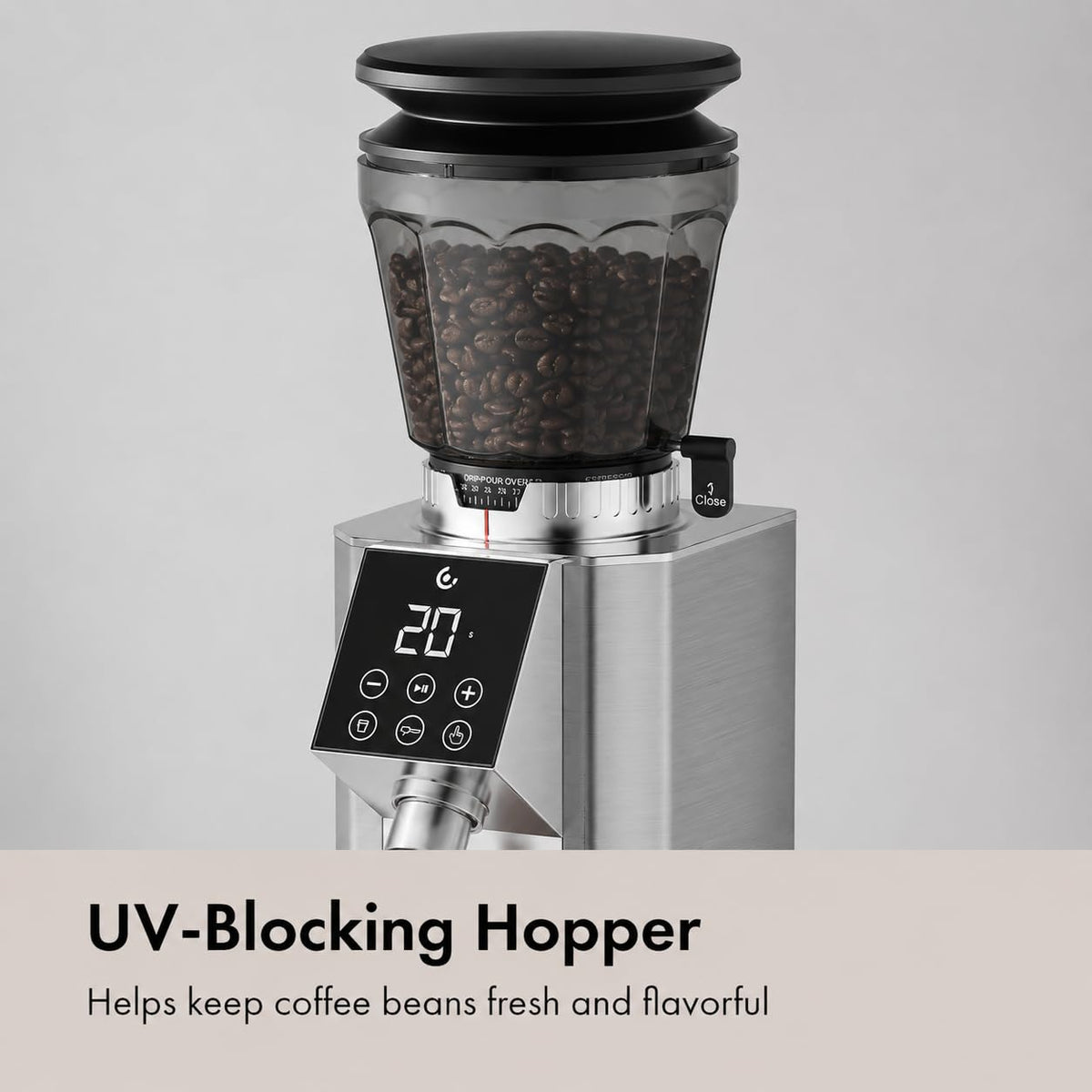 Conical Burr Coffee Grinder with 45 Grind Settings C613