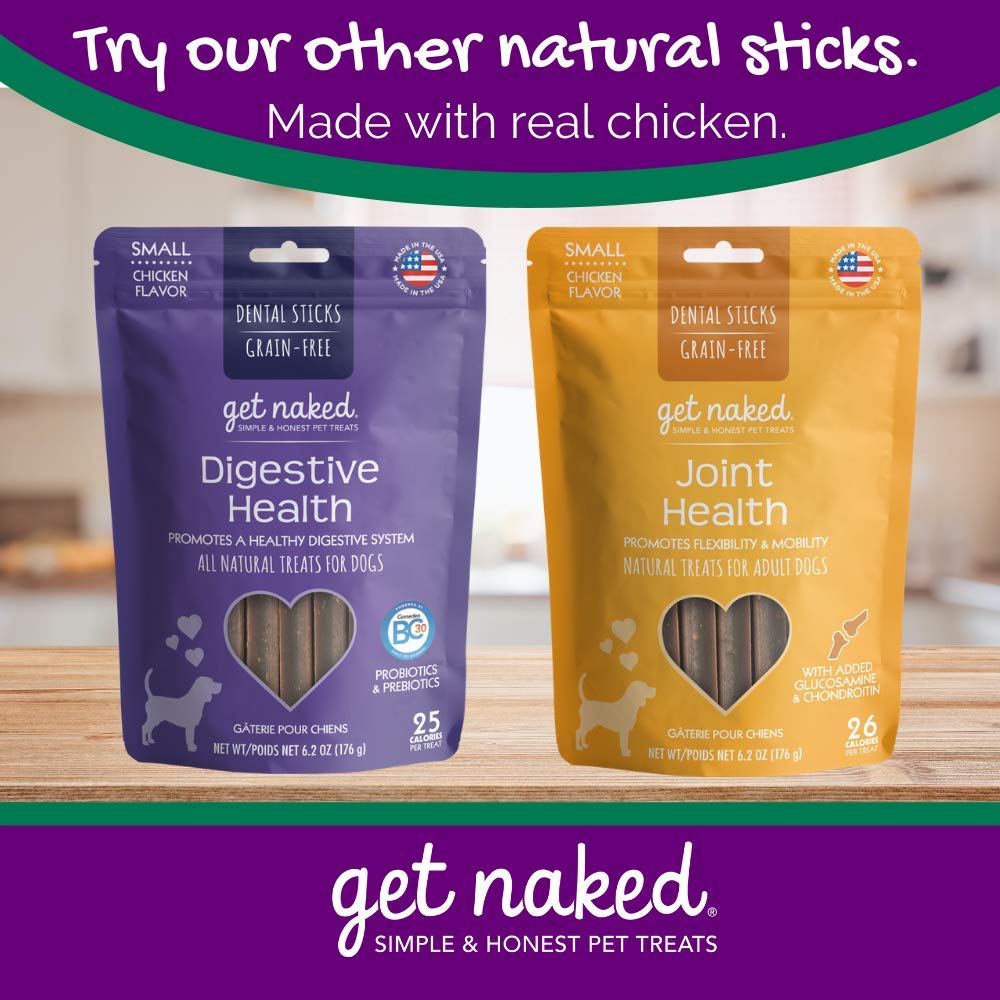 Grain-Free Dental Chew Sticks for Small Dogs, 6.2 oz I638