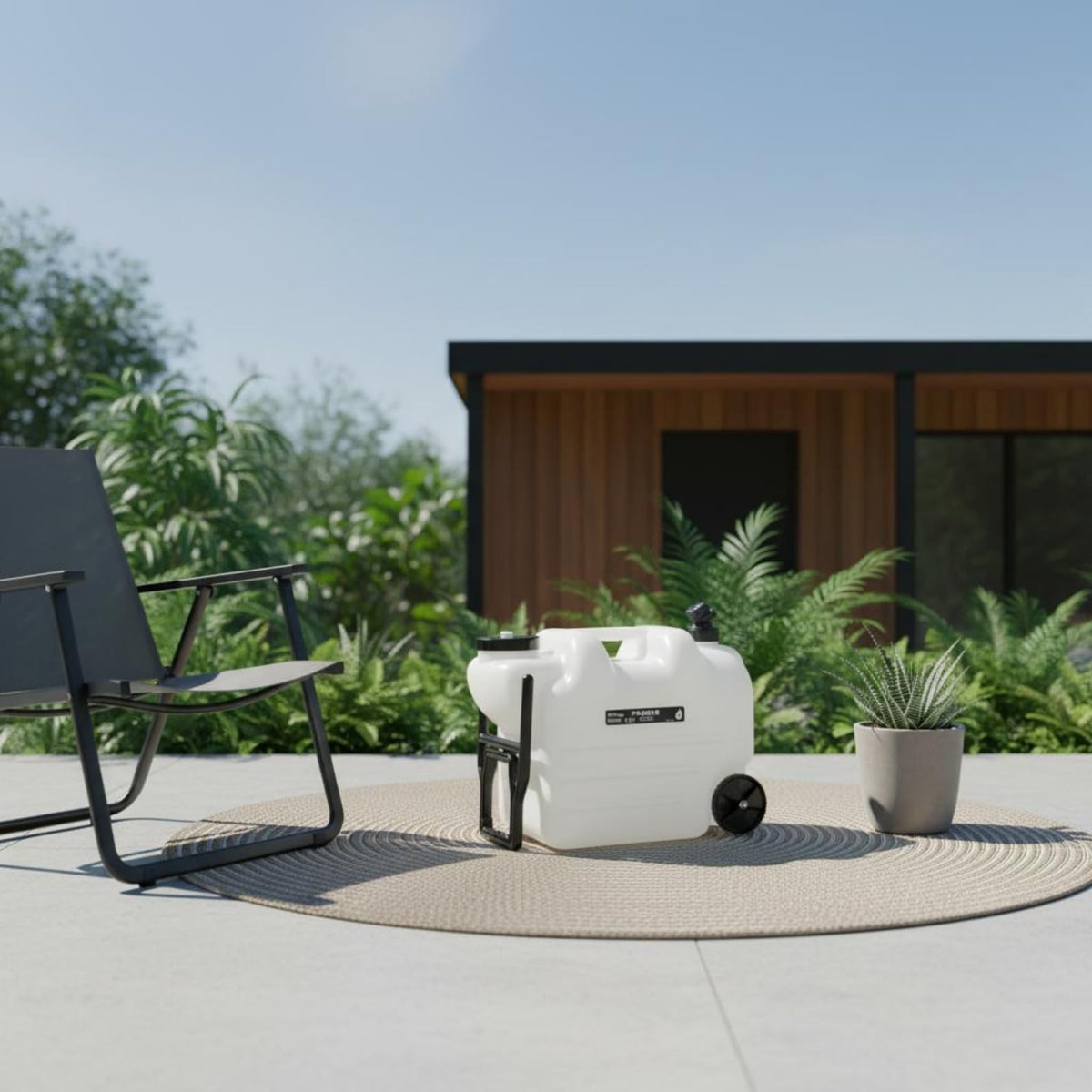 Portable Water Dispenser with Faucet Wheels Large Capacity D33151
