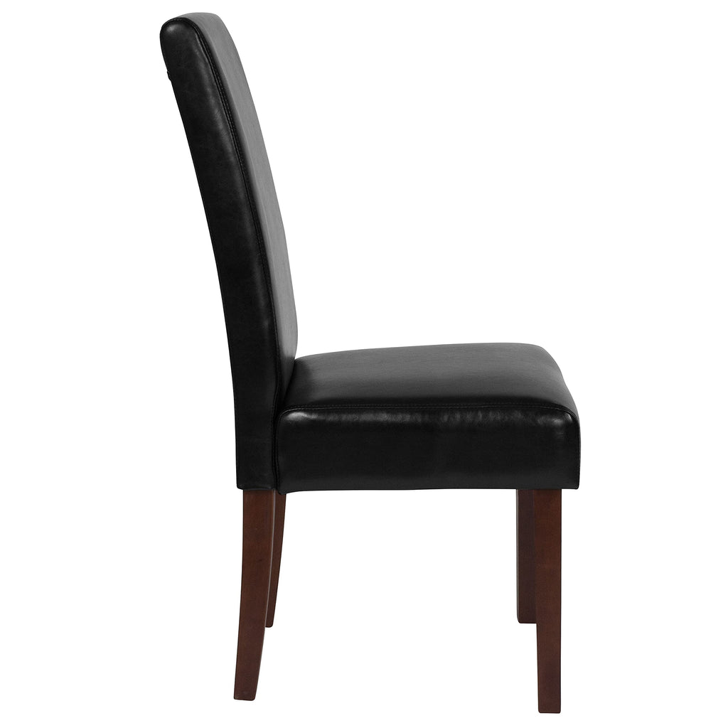 Black Faux Leather Accent Dining Chair A534