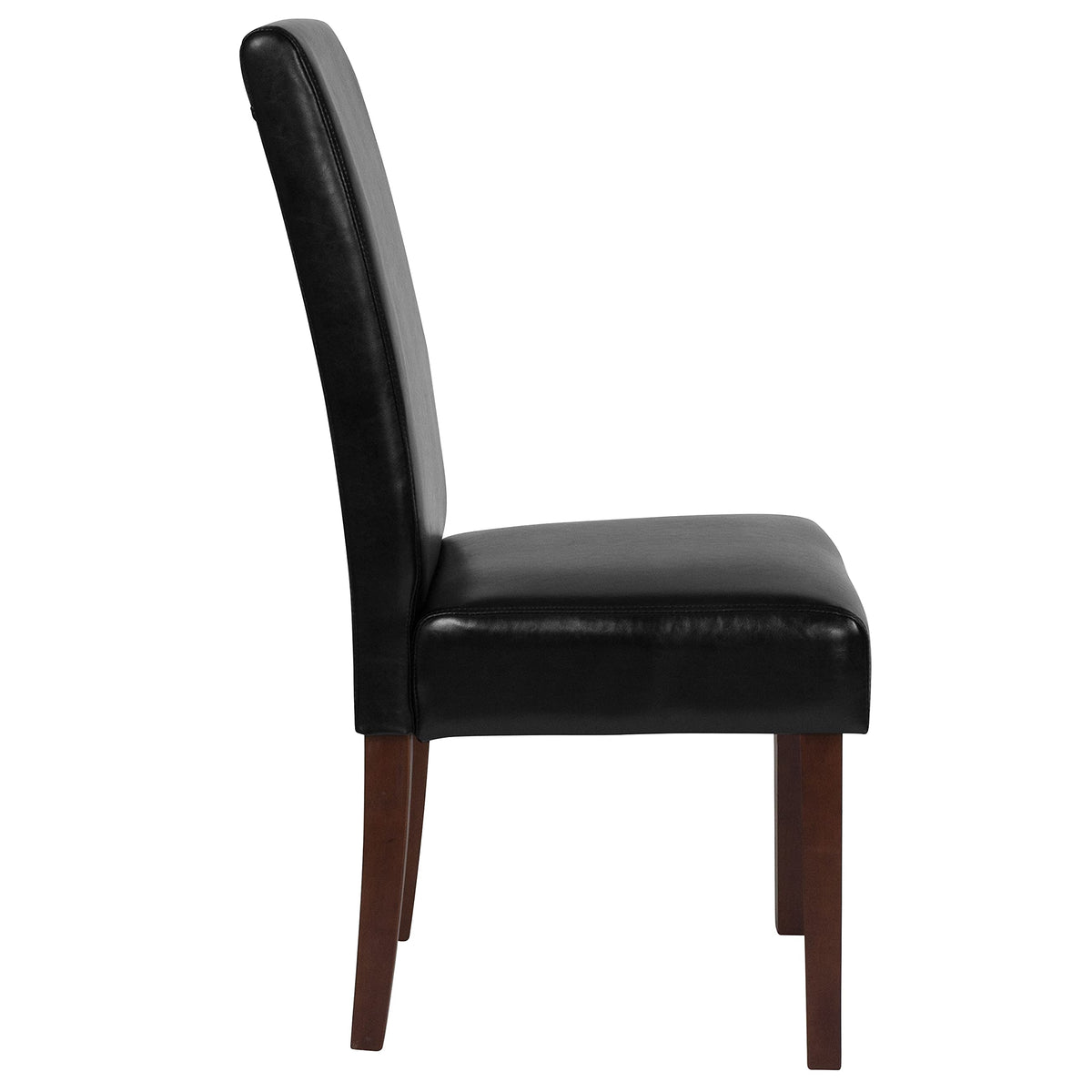 Black Faux Leather Accent Dining Chair A534
