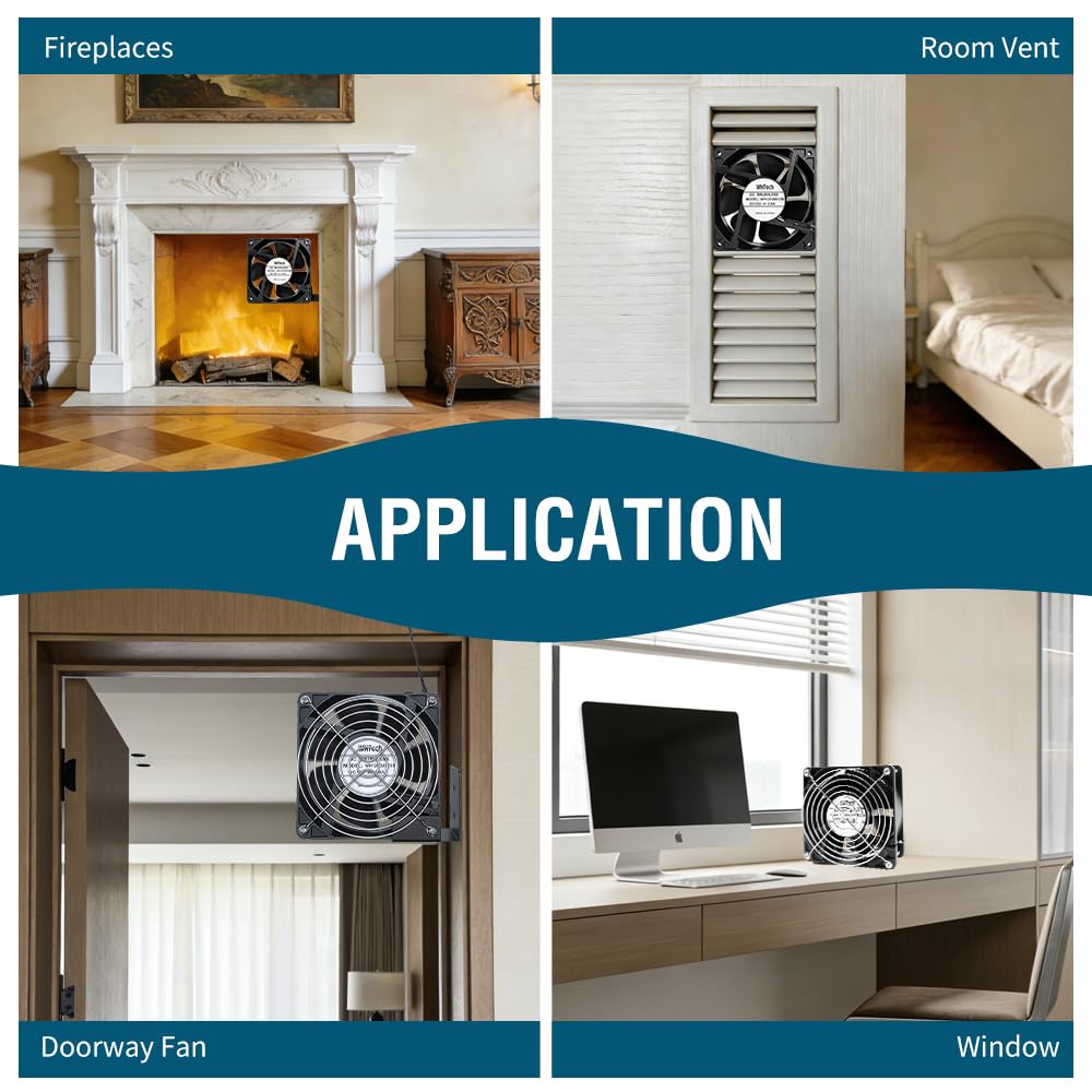 120mm x 38mm AC Muffin Fan with Variable Speed Controller R67428