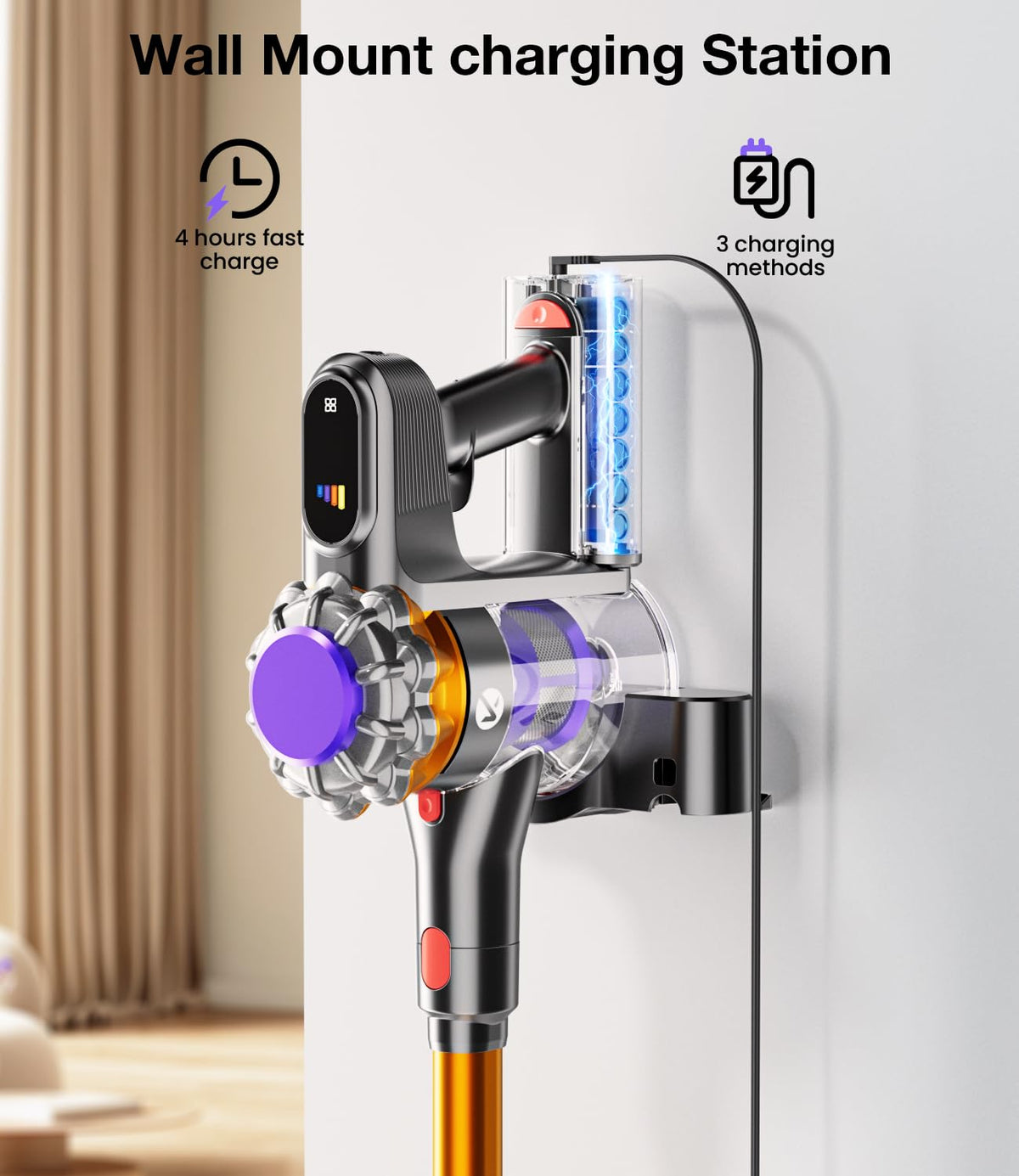 600W 50KPA Cordless Stick Vacuum Cleaner Z155