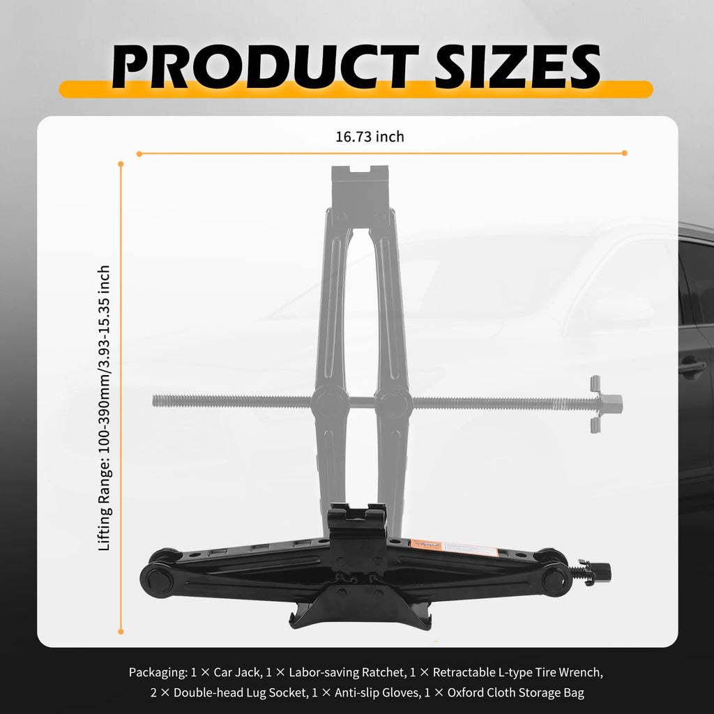 2 Ton Scissor Jacks Set O308704