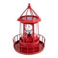 Solar Powered Lighthouse Iron Rotating Solar Light N1556
