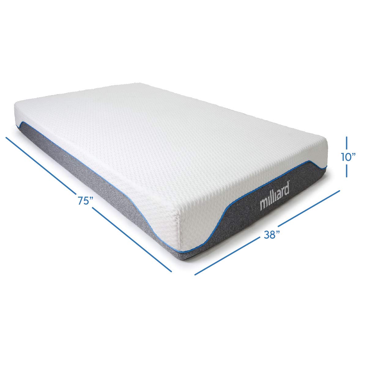 10-Inch Firm Memory Foam Twin Size Mattress Q8812