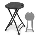 18 Inch Black Folding Plastic Metal Bar Stool B741