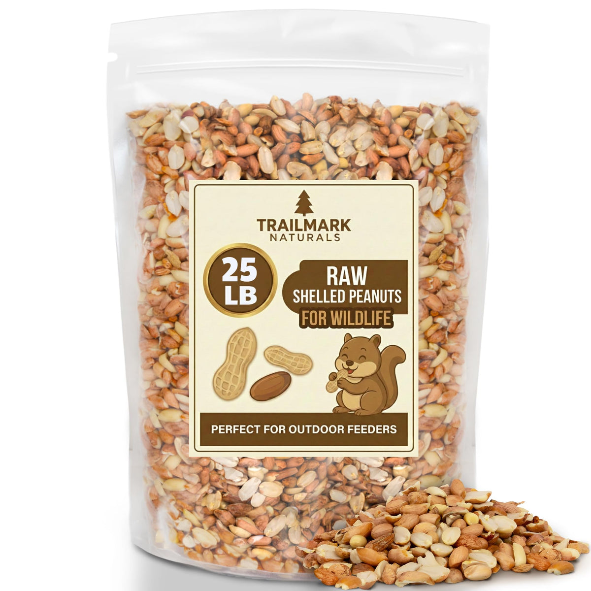 Raw Shelled Peanuts 25 LB F83599