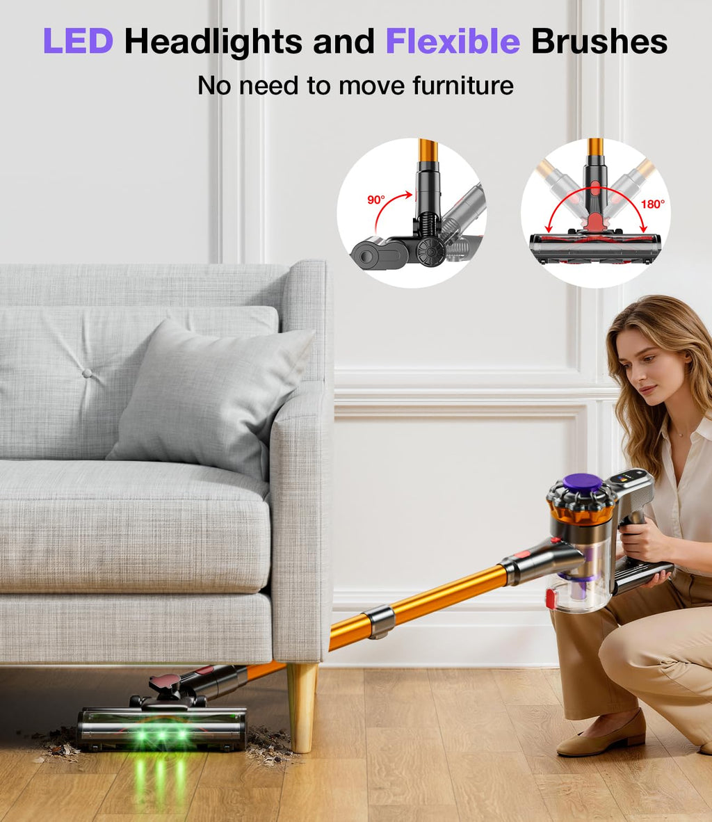 600W 50KPA Cordless Stick Vacuum Cleaner Z155