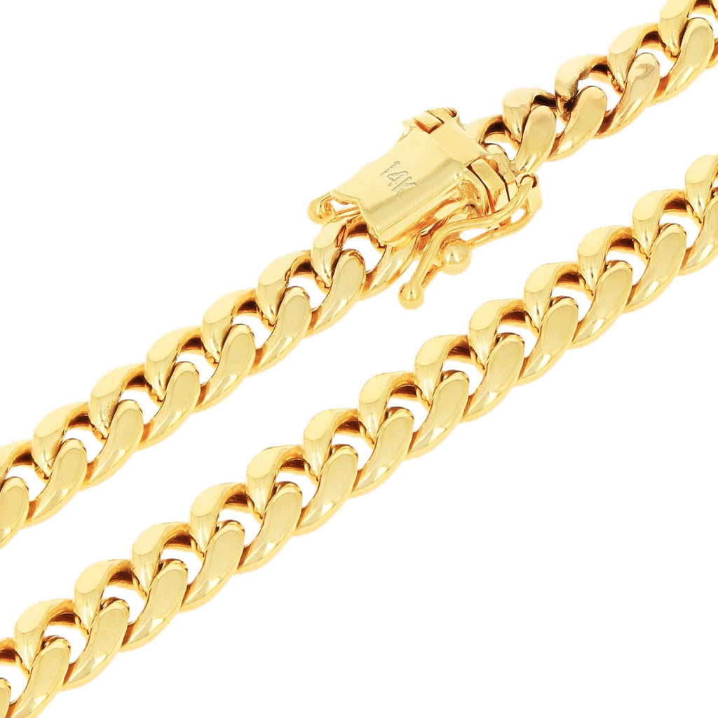 14k Yellow Gold Cuban Chain Necklace C6027