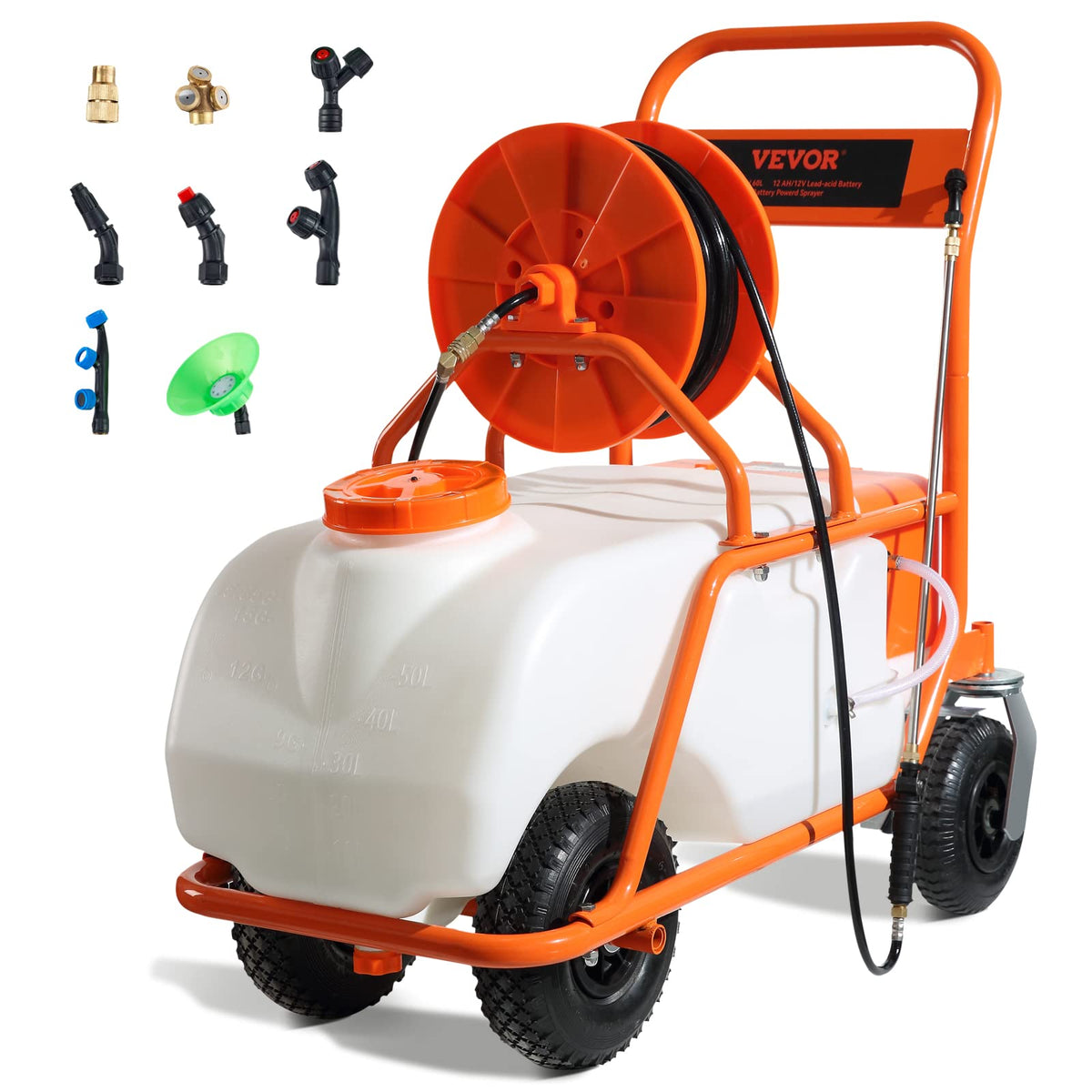 15 Gallon Battery Powered Garden Weed Sprayer with Surfactant J723