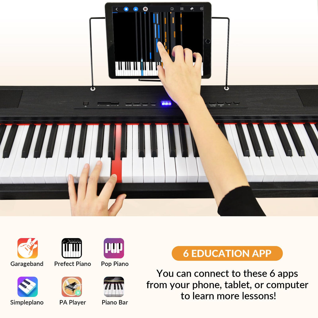 88 Key Semi Weighted Digital Piano with Stand N68282