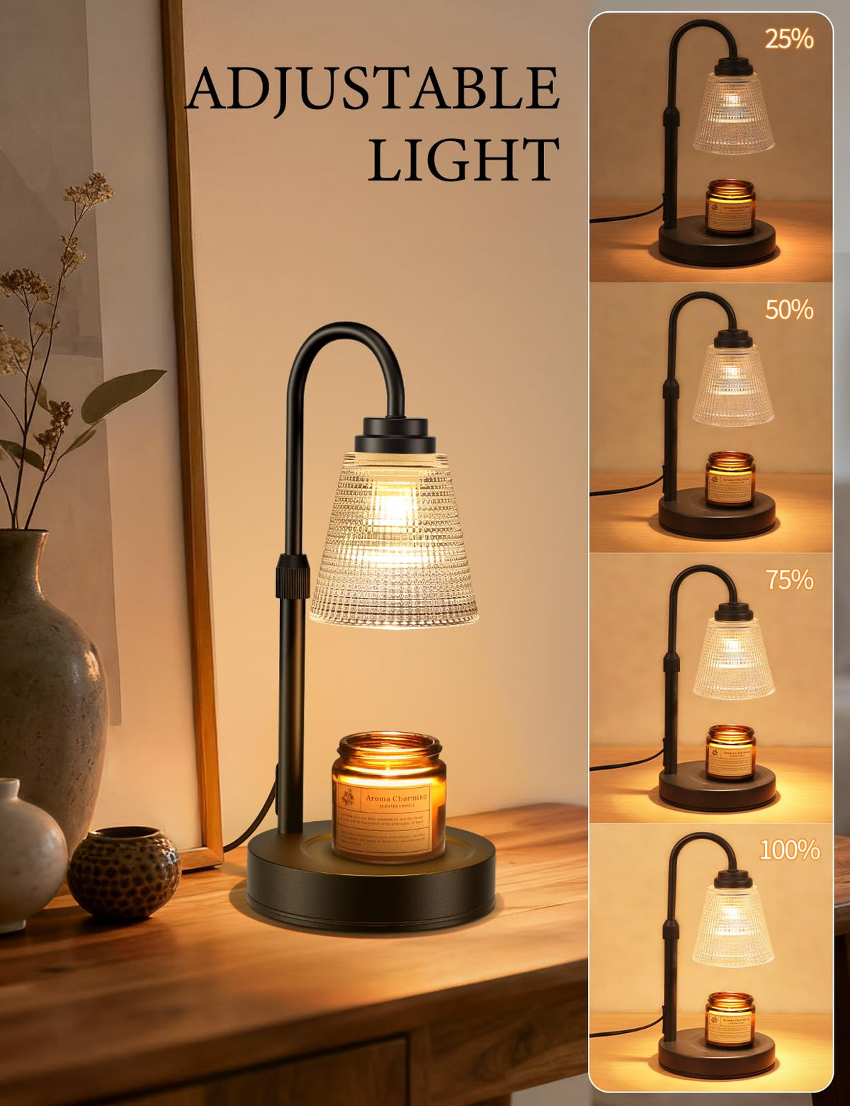 Dimmable Candle Warmer Lamp with Timer M718899