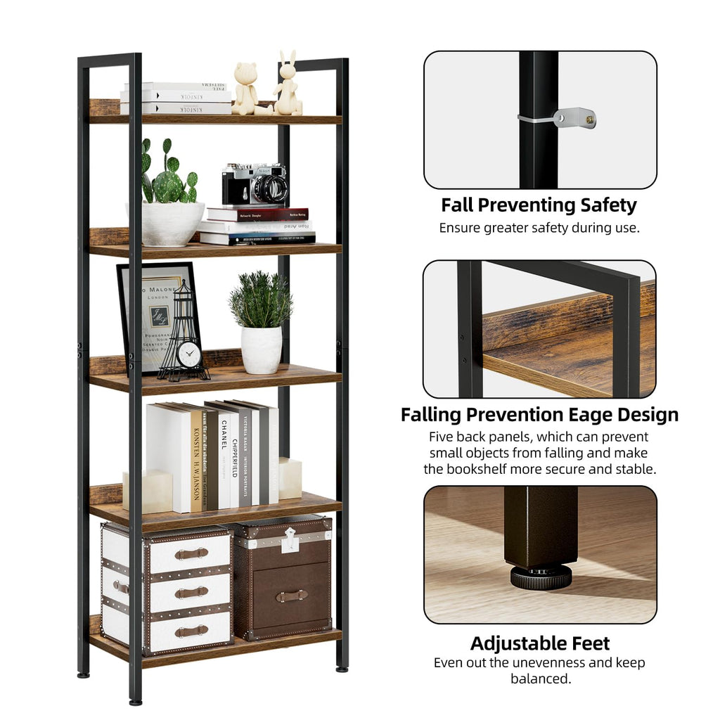 5 Tier Freestanding Bookshelf J422814