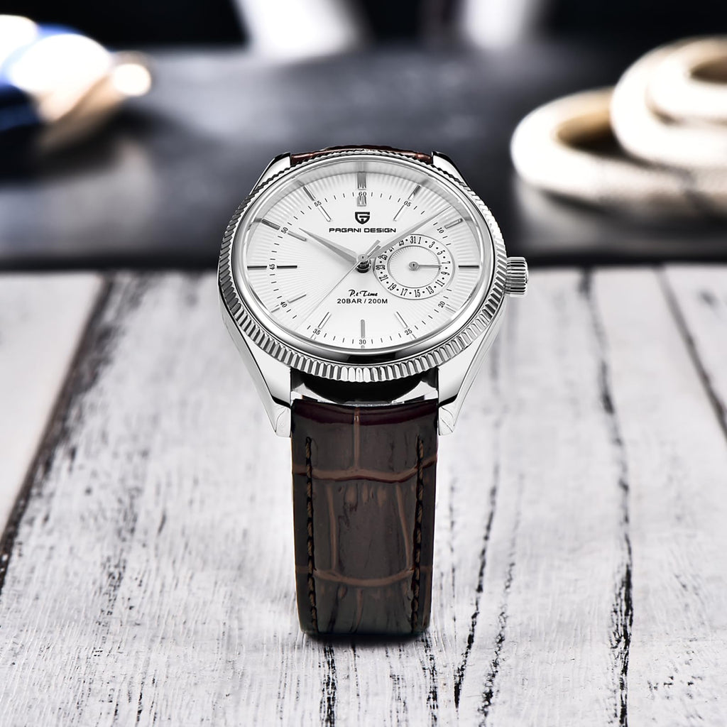 40mm Stainless Steel Quartz Wristwatch with Date Display R83813