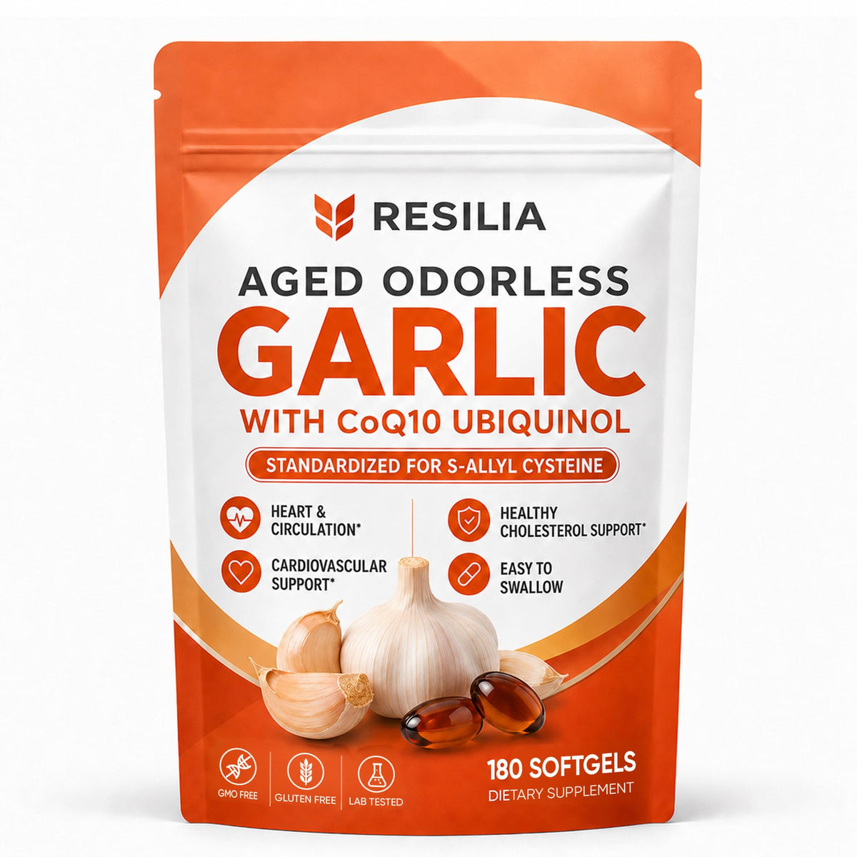 Aged Garlic Supplement 180 Softgels 1200mg A406006