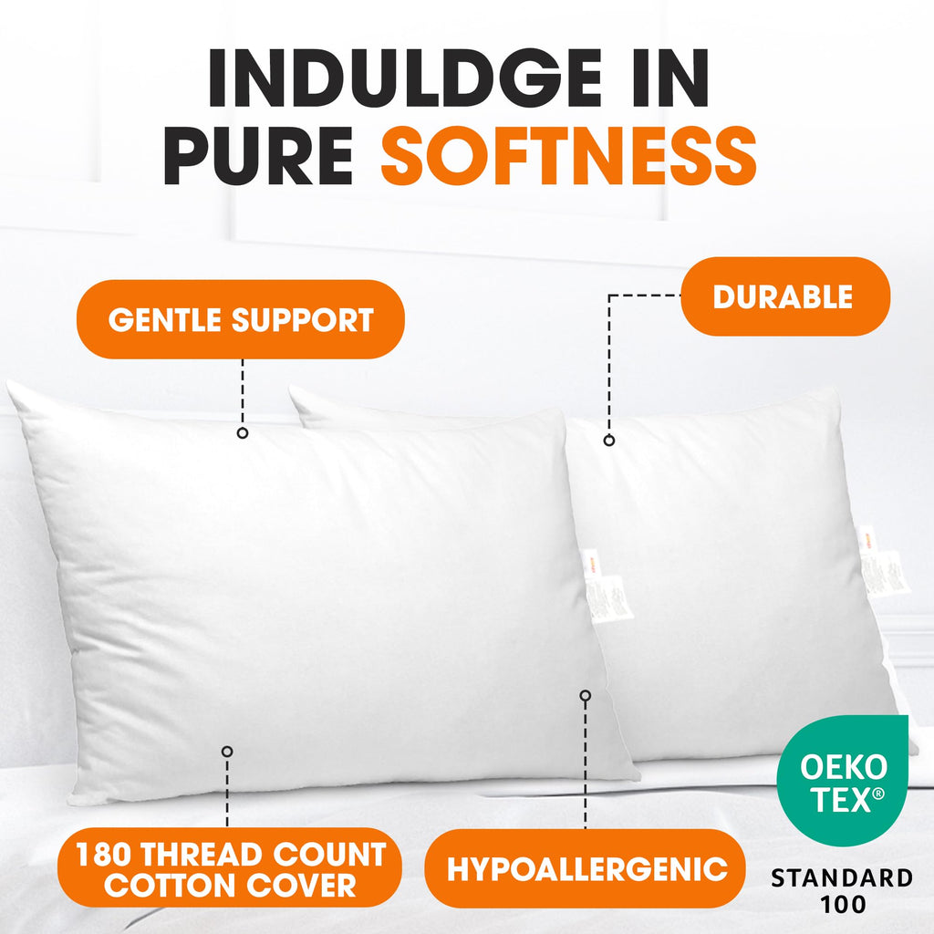King Size Down Alternative Bed Pillows Set of 2 D75959