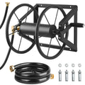 Wall Mounted Garden Hose Reel, Holds 200 ft 5/8-inch, Heavy-Duty Steel N154778