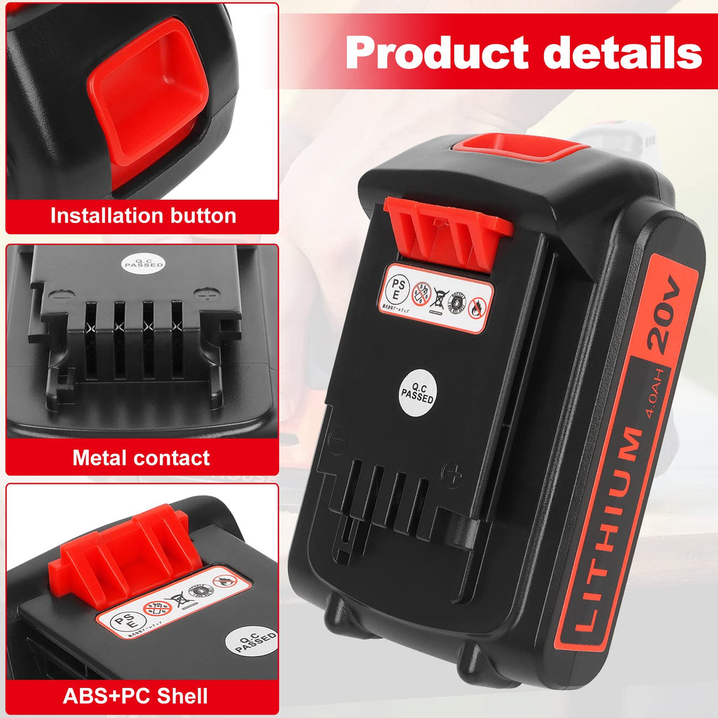 20v 4.0ah Lithium Battery 2 Pack K55862
