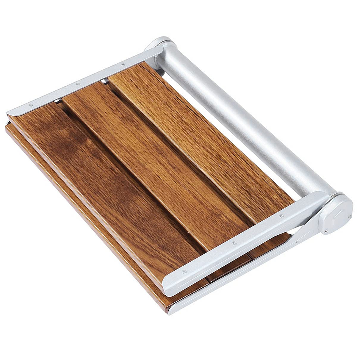 18" Folding Teak Wood Shower Bench Seat G790517