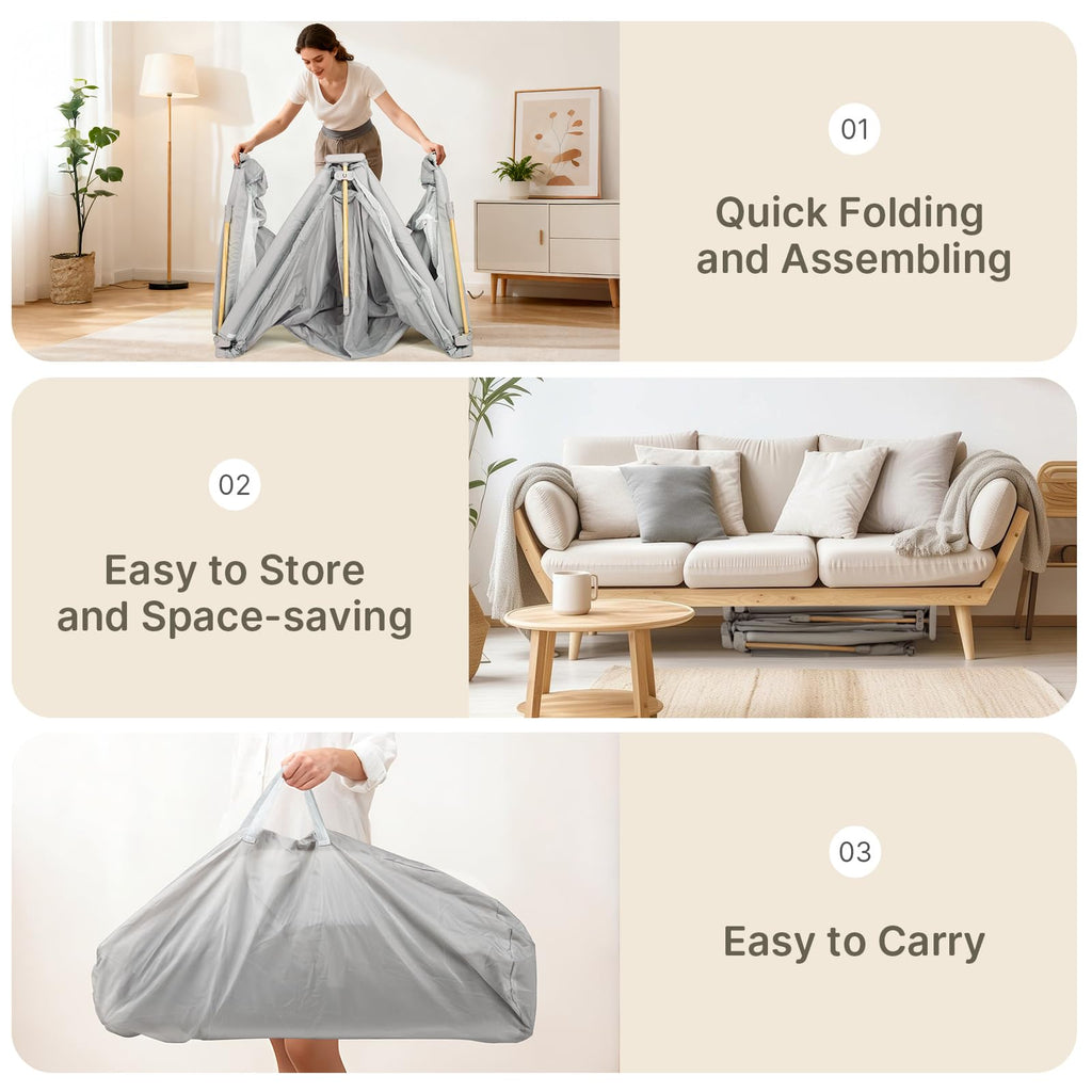 Foldable Baby Playpen with Mat N685432