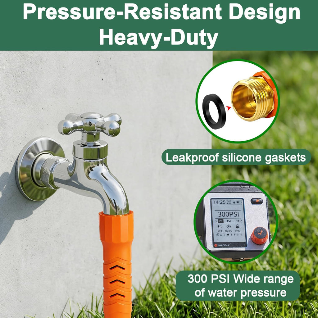 100FT Flexible Garden Hose with 10 Modes Nozzle R245028