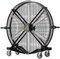 Black 6' Indoor/Outdoor Mobile Fan with Wheels Y90342