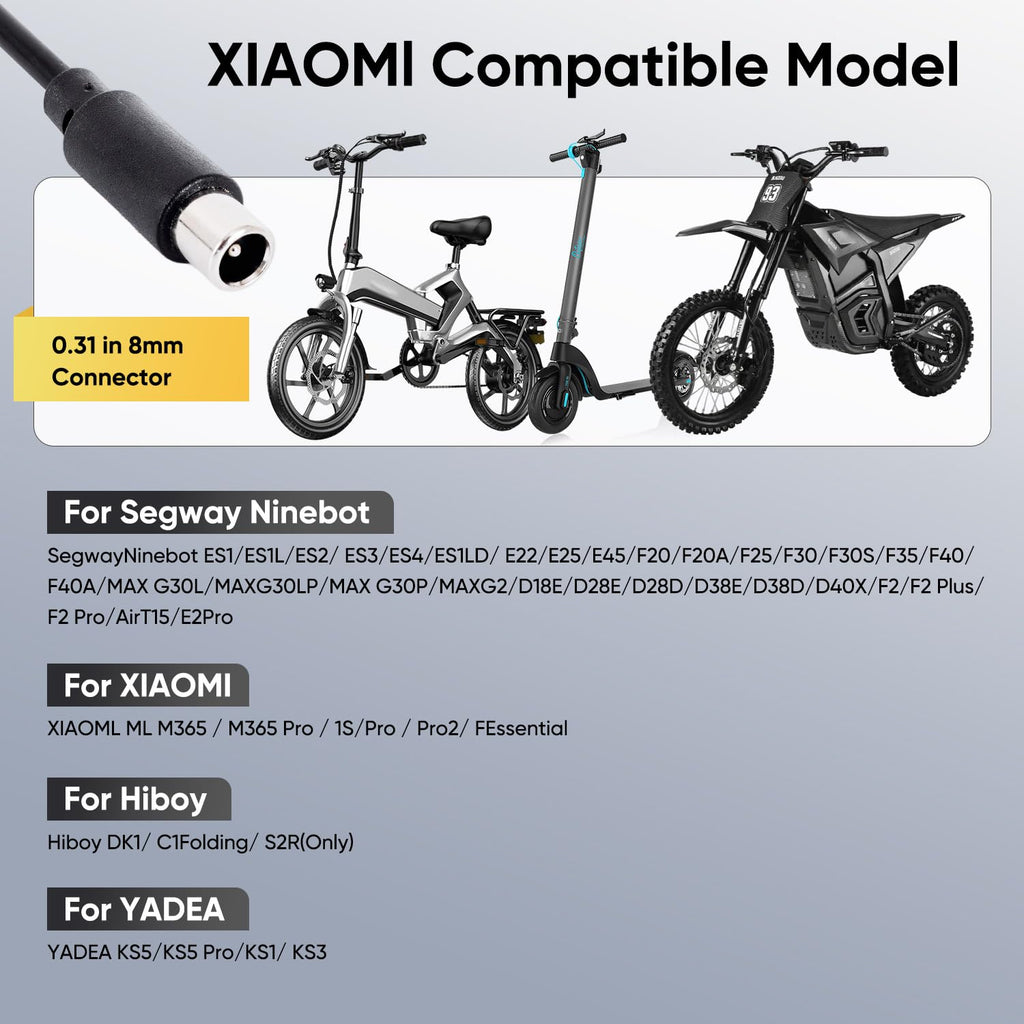 42V 2A Electric Scooter Charger U921
