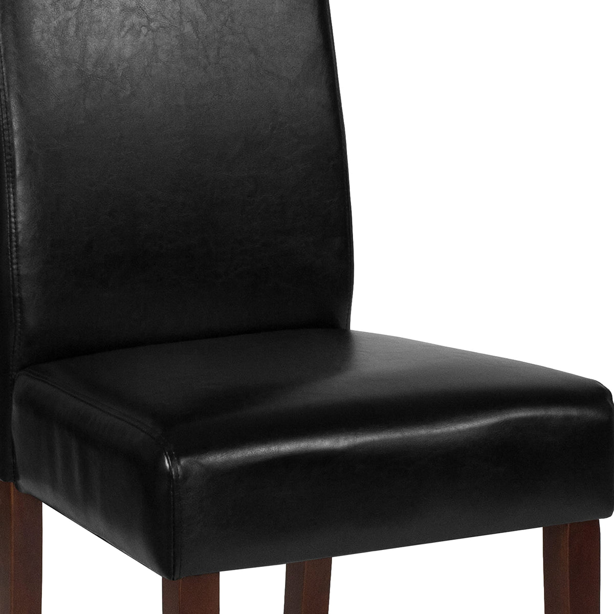 Black Faux Leather Accent Dining Chair A534