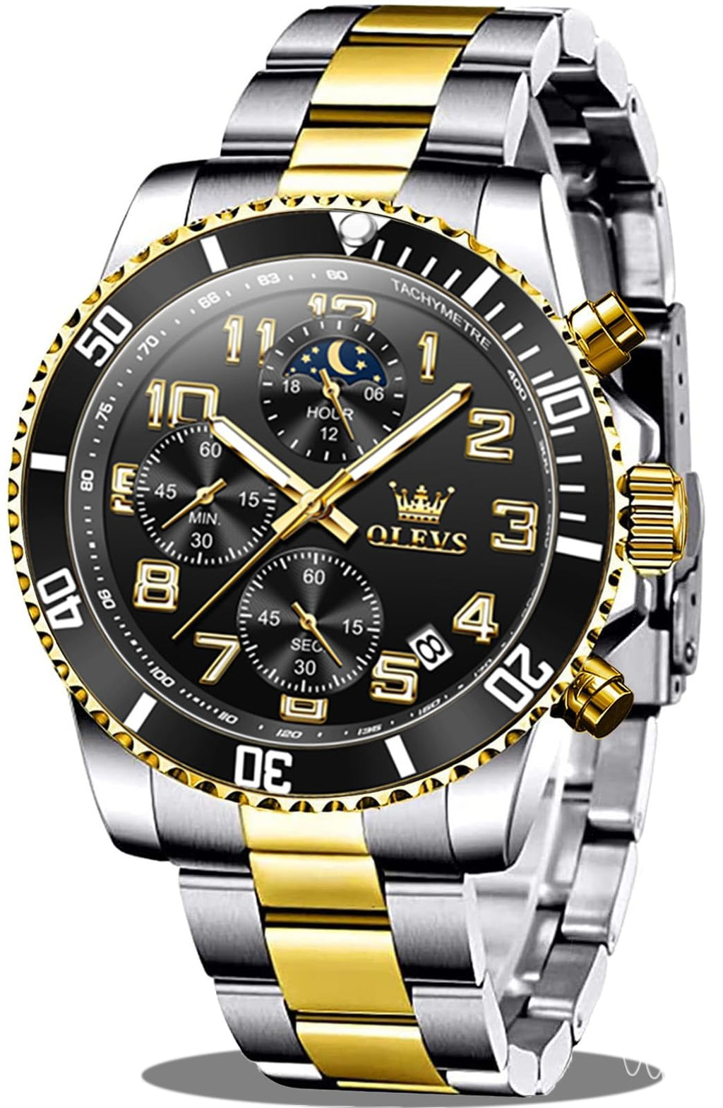 Mens Stainless Steel Waterproof Analog Watch X968539